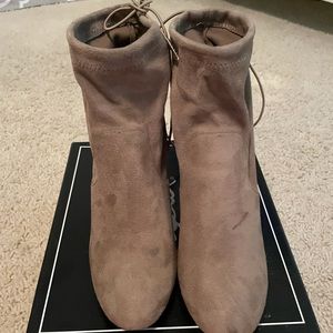 Suede booties